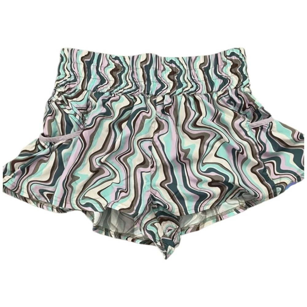 Free People Movement By Free People Get Your Flirt On Printed Shorts•L•NWOT - Picture 9 of 9